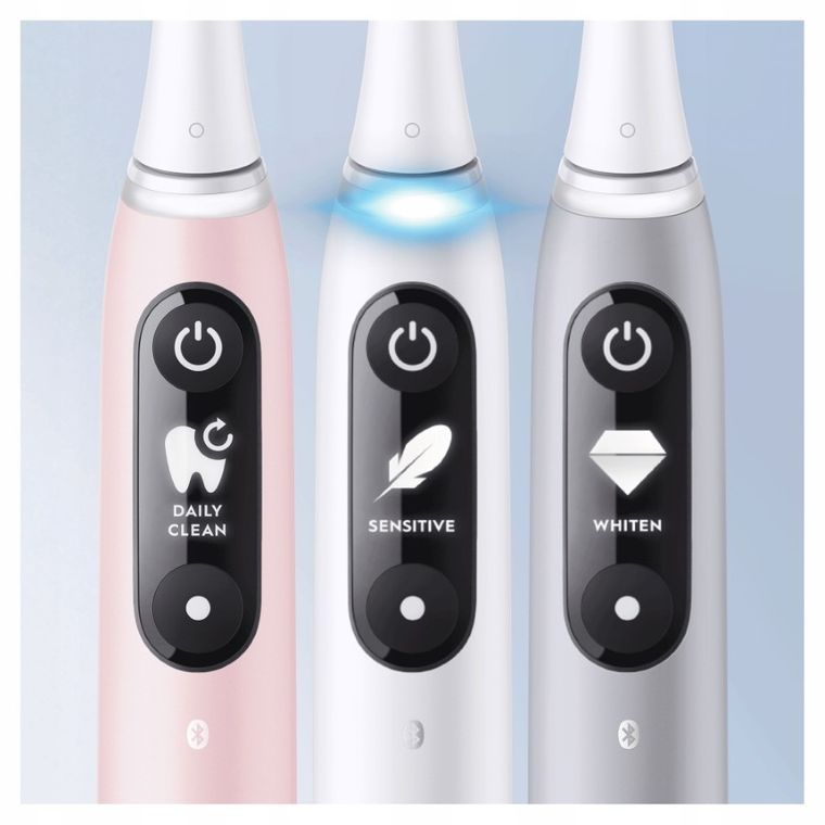 Oral-B, magnetyczna szczoteczka elektryczna, iO Series 6N, zestaw Duo Black & Pink, 2 szt.