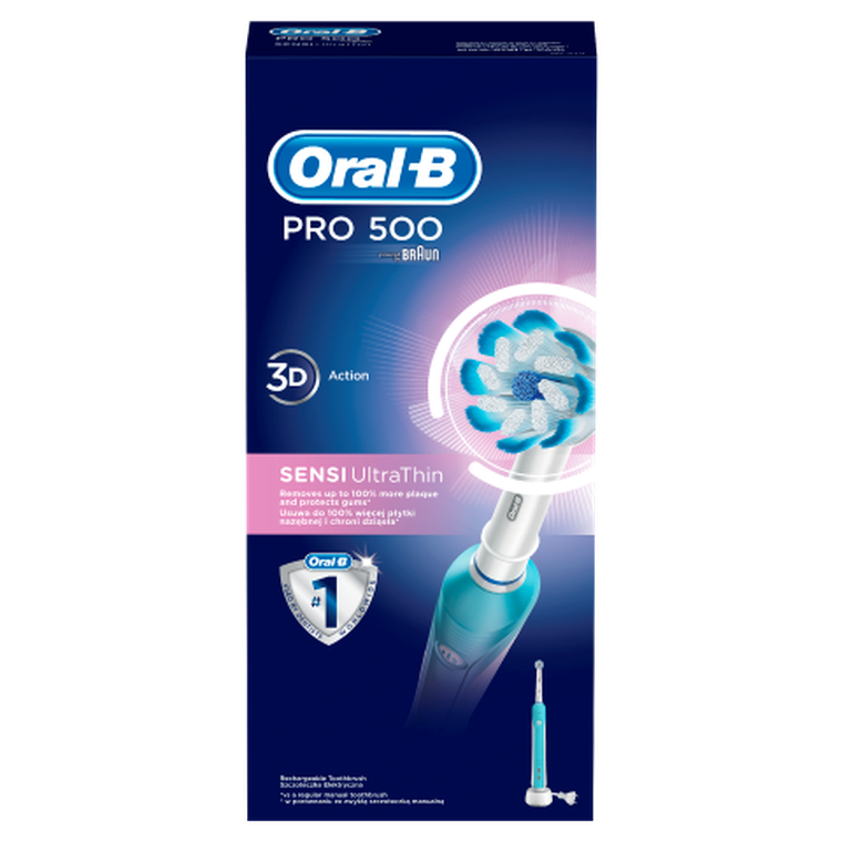 Oral-B, PRO 500 Sensi Ultrathin, szczoteczka elektryczna