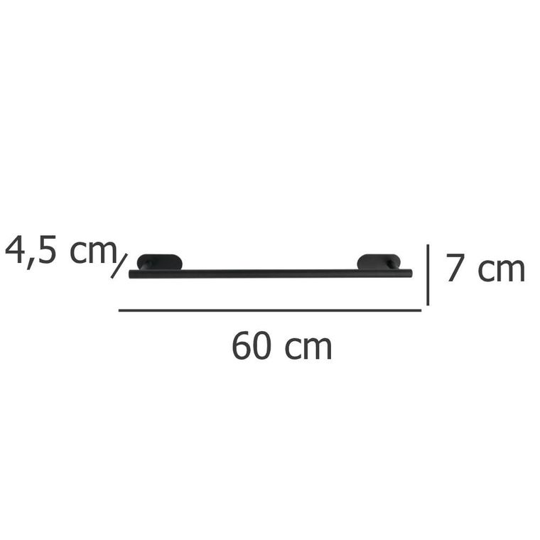 Orea Turbo-Loc, wieszak na ręczniki, czarny