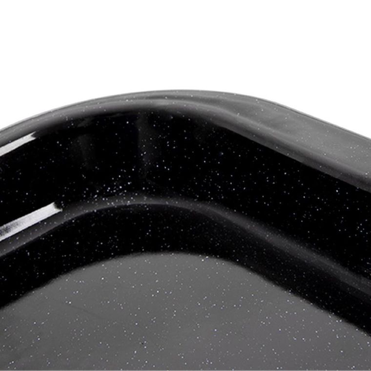 Orion, blacha do pieczenia, emaliowana, prostokątna, głęboka, 36-28-6 cm