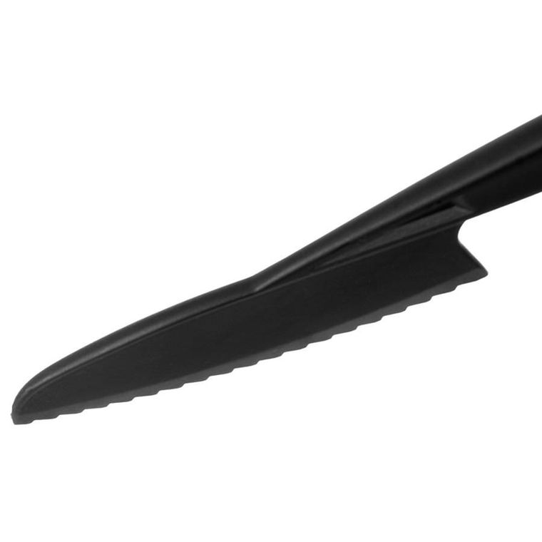 Orion, Black Line, nóż do ciasta z ząbkami, czarny, 24,5 cm