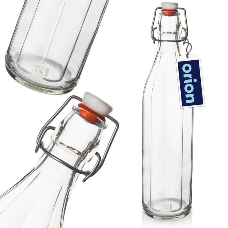Orion, butelka z klipsem, szklana, 1l