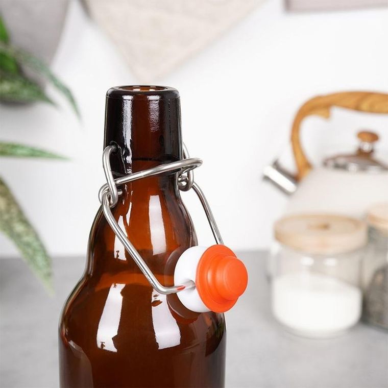 Orion, butelka z klipsem, szklana, 340 ml