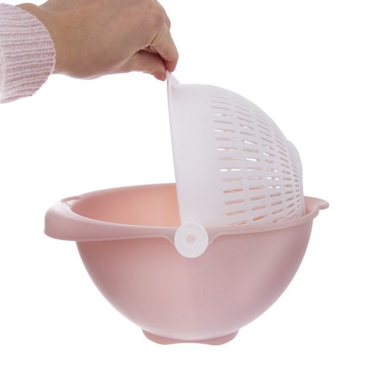 Orion, cedzak obrotowy z miską, 25 cm