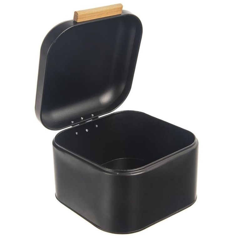 Orion, chlebak metalowy czarny, 21,5-20-14,5 cm