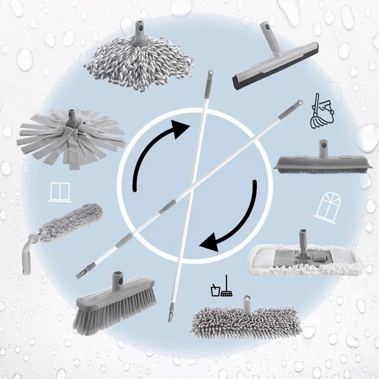 Orion, Clean System, kij do mopa i miotły, stalowy, teleskopowy, 94-158 cm