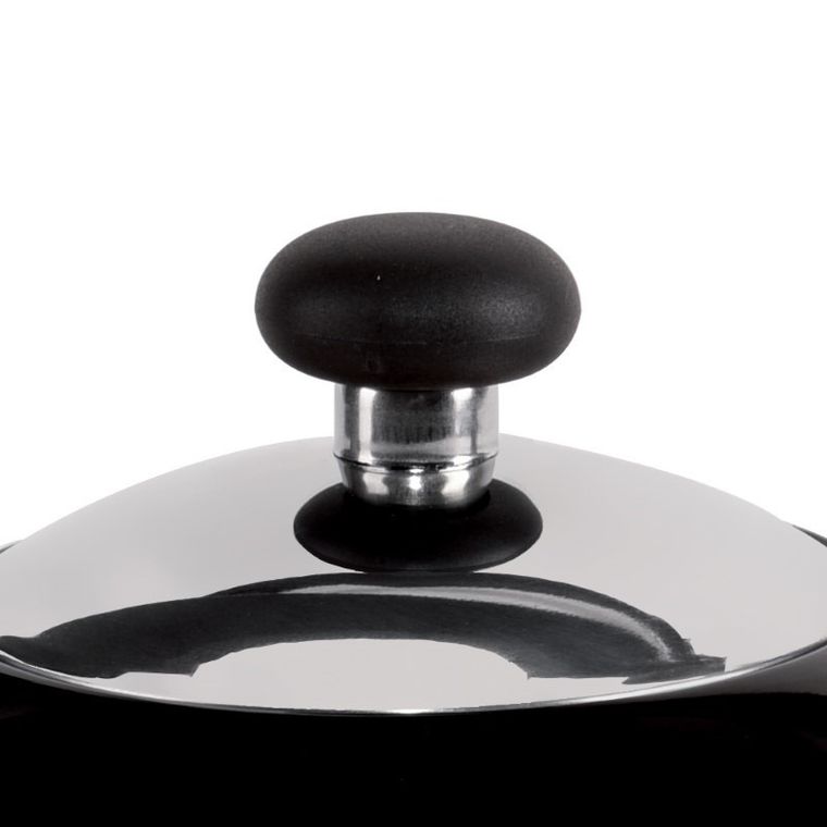 Orion, czajnik stalowy z gwizdkiem, czarny, indukcja, 1,8 l