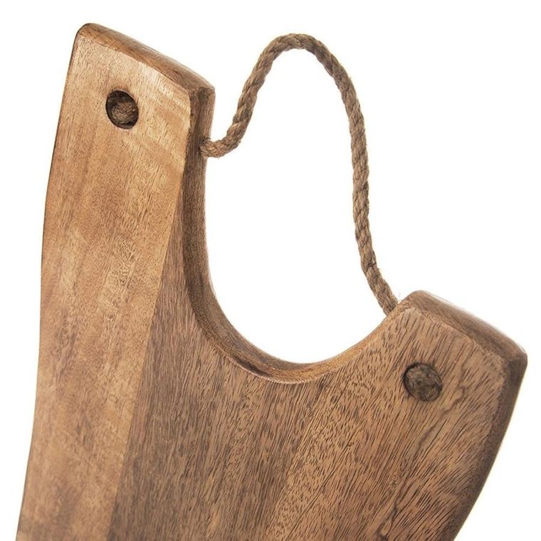 Orion, deska do krojenia i serwowania, drewniana, Mango, 40.5-28 cm