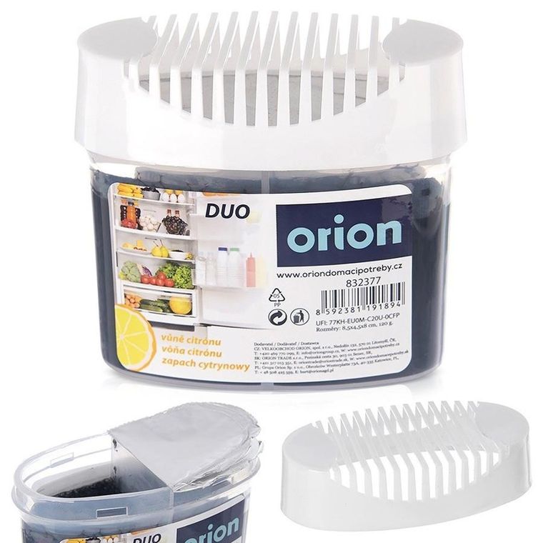 Orion, Duo, pochłaniacz zapachów do lodówki, cytrynowy