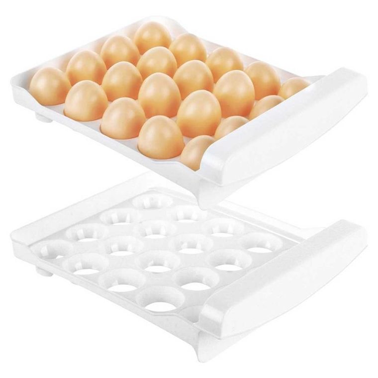 Orion, dwupoziomowy organizer pojemnik do lodówki na 40 jajek 229164