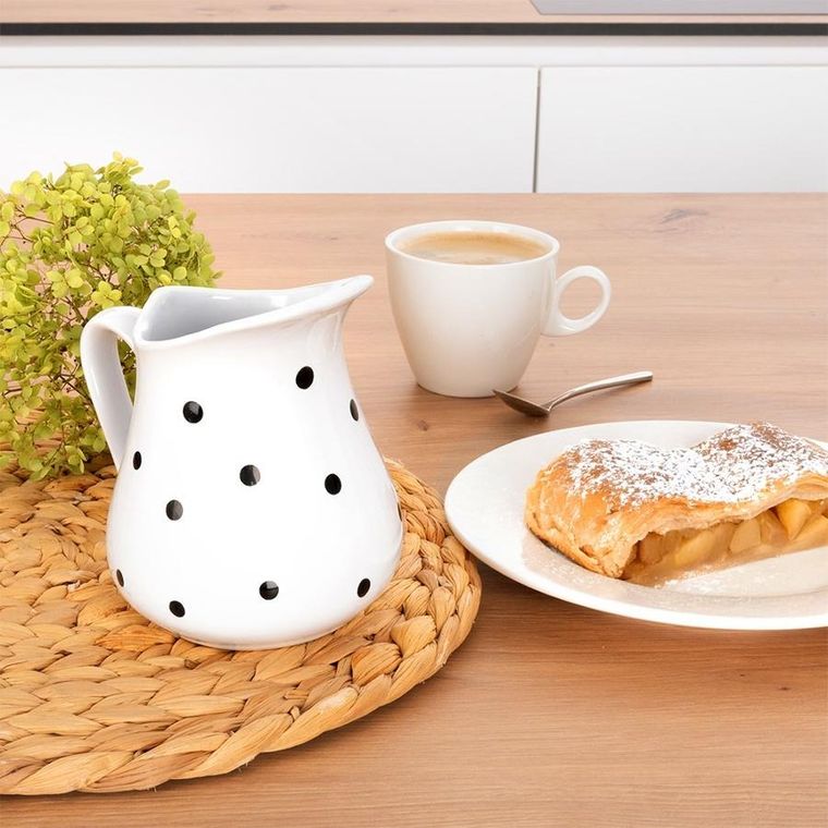 Orion, dzbanek ceramiczny, biały, 480 ml