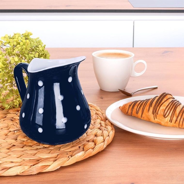 Orion, dzbanek ceramiczny, granatowy, 480 ml