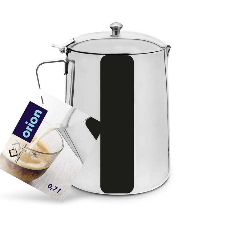 Orion, dzbanek stalowy na mleko, z pokrywką,0,7l