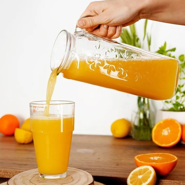 Orion, dzbanek z pokrywką, szklany, 1.2 l