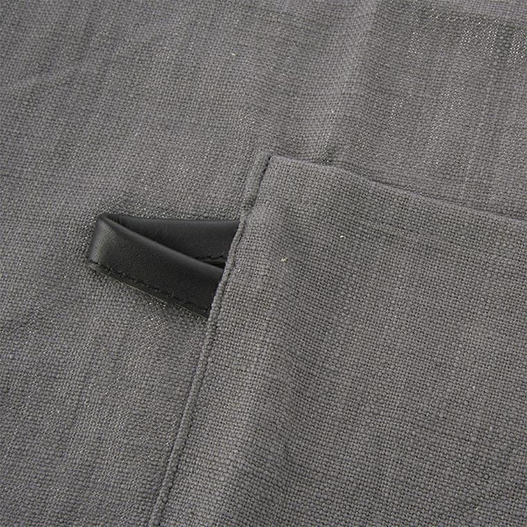 Orion, fartuch kuchenny, bawełniany, wiązany, szary