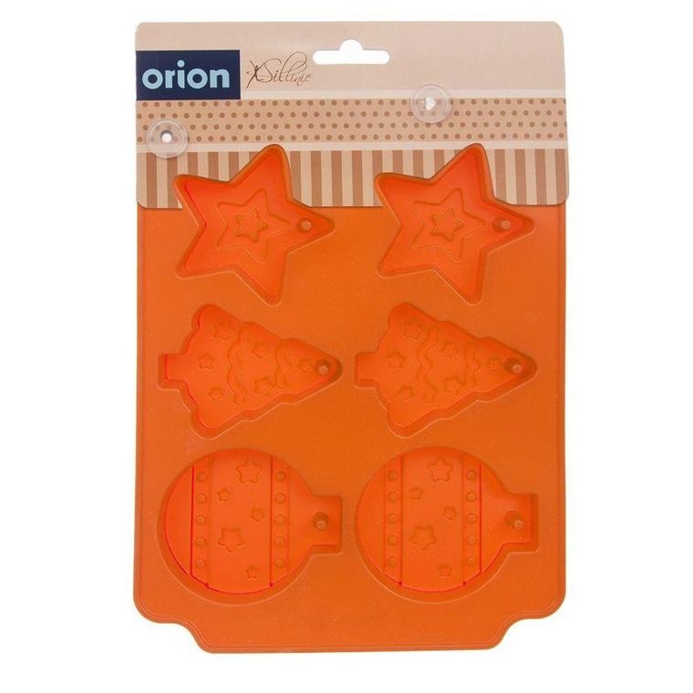 Orion, foremka silikonowa do pieczenia, bombki, choinka, gwiazda