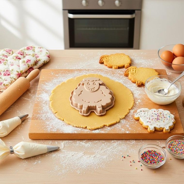 Orion, forma do pieczenia, silikonowa, owieczka, 20-16-4,5 cm