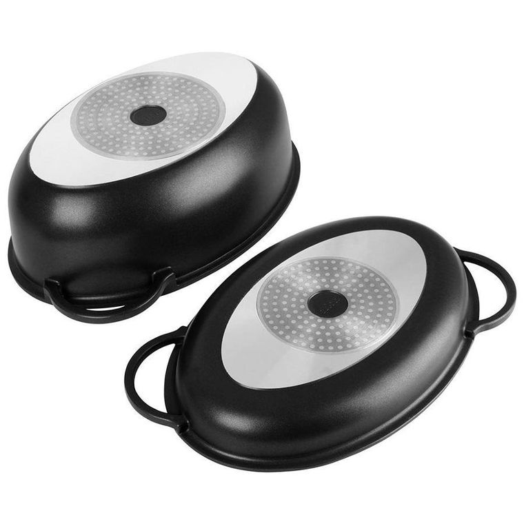 Orion, GRANDE, brytfanna granitowa, owalna, do pieczenia/smażenia, 2w1, 10 l