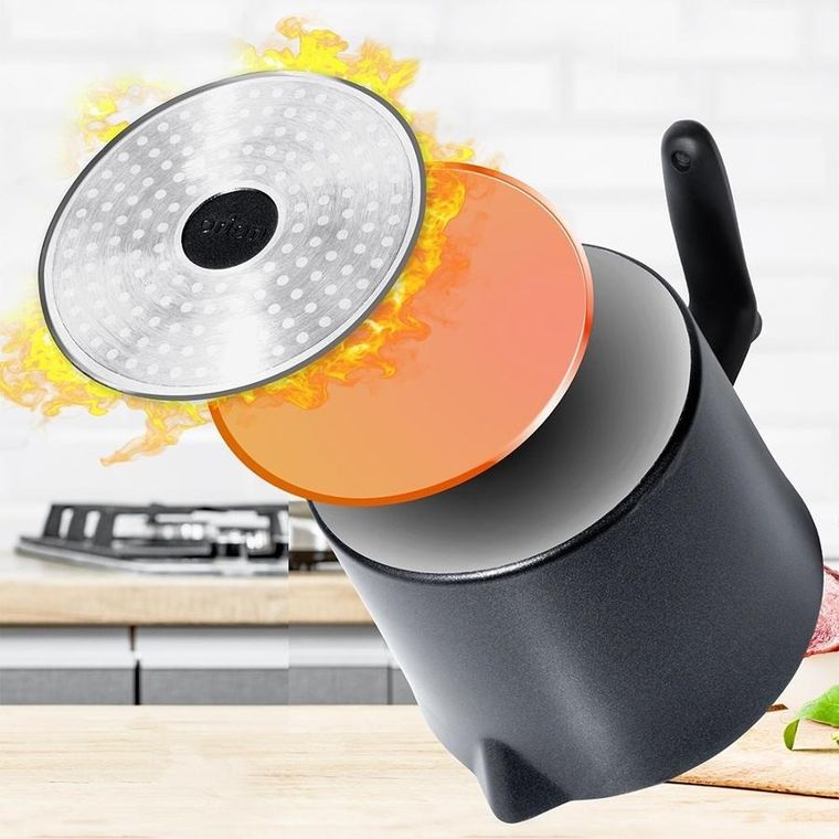 Orion, Grande, garnek do mleka, granitowy, 2,2l