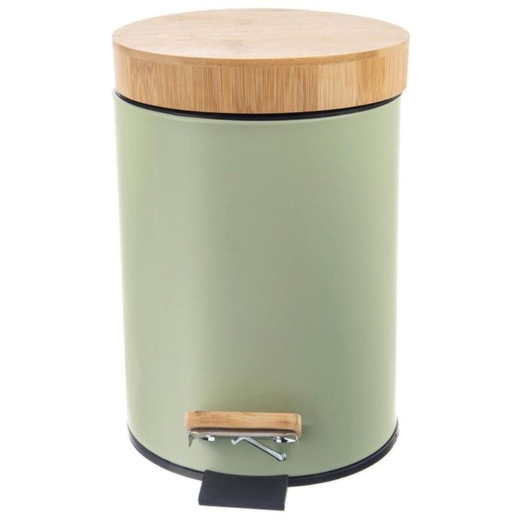 Orion, Greenish, kosz na śmieci, metalowy, zielony, 3l