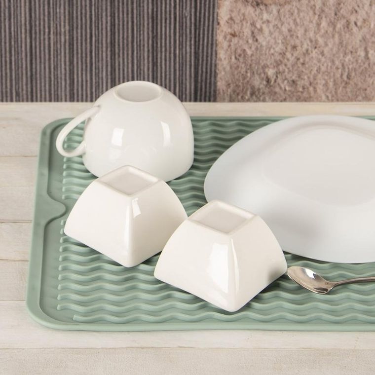 Orion, gumowa mata do suszenia naczyń, zielona, 40-30,5 cm