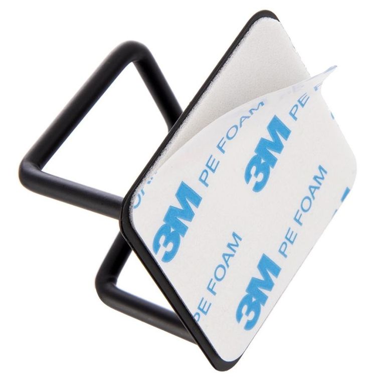 Orion, haczyk wieszak samoprzylepny, czarny, 4,8-4,8 cm, 2 szt.