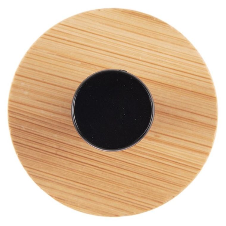 Orion, haczyk, wieszak samoprzylepny, drewniany, metalowy, czarny, 5 cm, 2 szt.