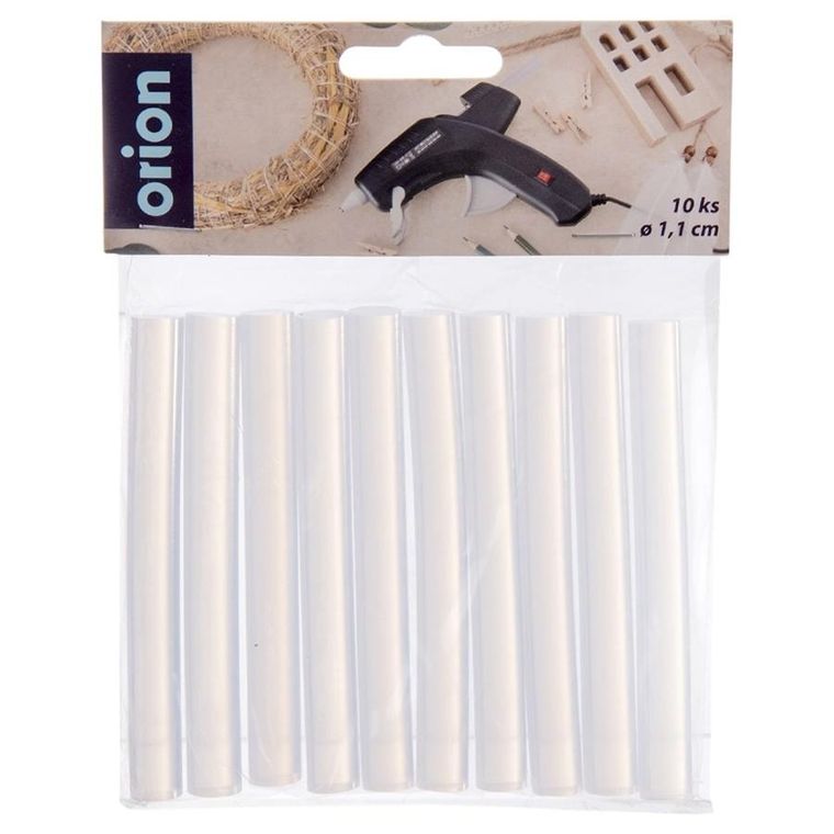 Orion, klej do pistoletu na gorąco, 1,1 cm, 10 szt.