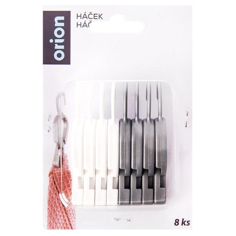 Orion, klipsy na ręczniki z haczykiem, 8 szt.