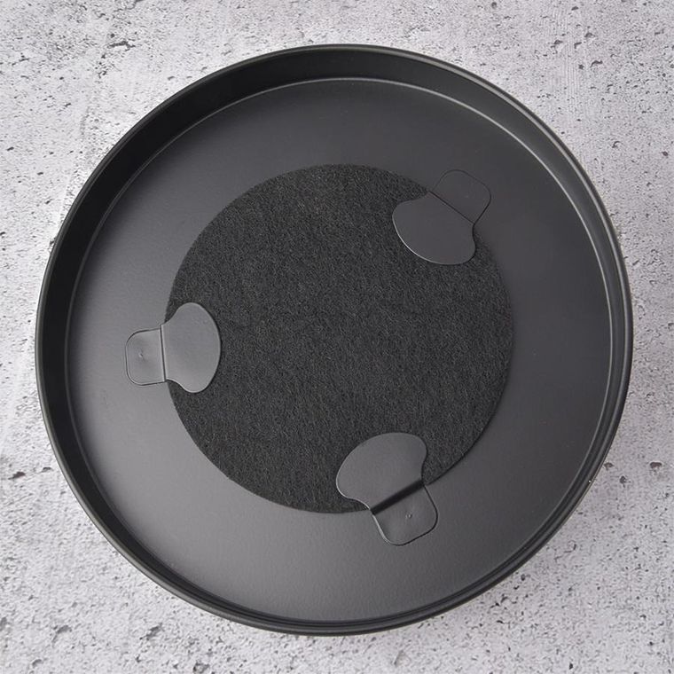 Orion, kompostownik kuchenny, metalowy, z filtrem węglowym, czarny, 8l