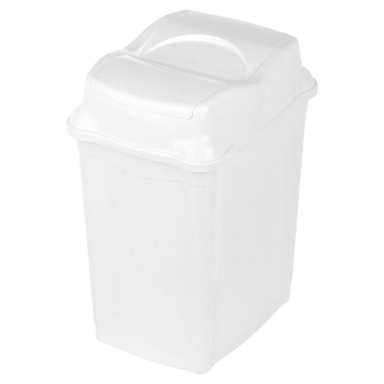 Orion, kosz na śmieci, plastikowy, biały, 16l