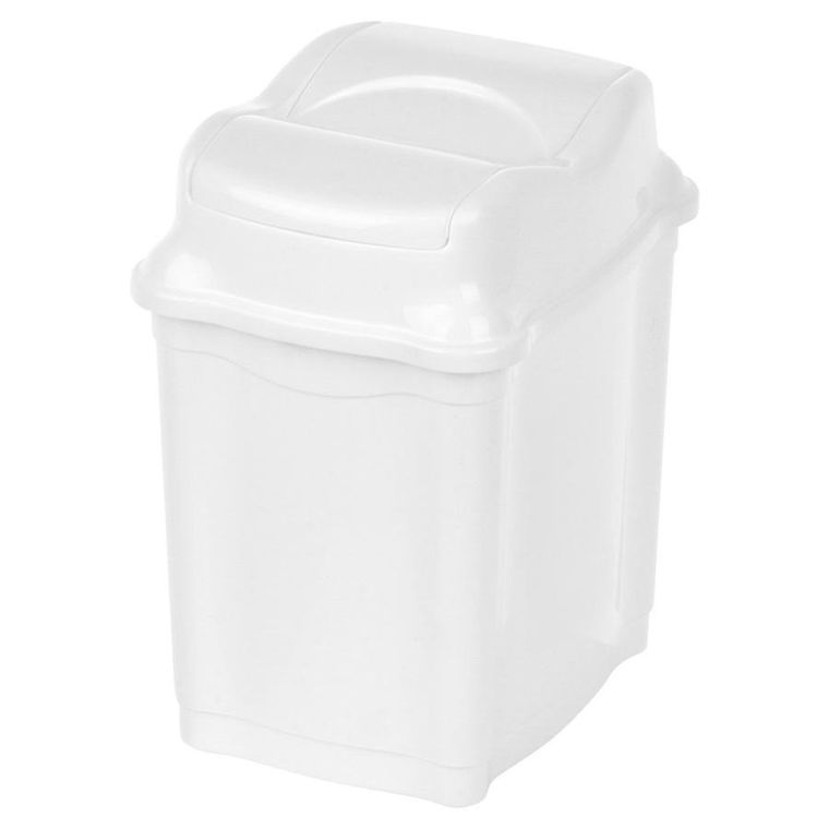 Orion, kosz na śmieci, plastikowy, biały, 5l