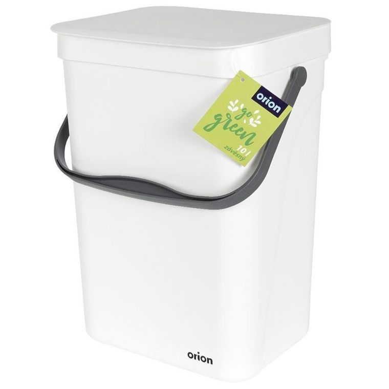 Orion, kosz na śmieci, zawieszany, biały, 10l