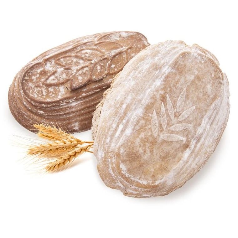 Orion, koszyk do wyrastania chleba, rattanowy, liść, 32-15-9 cm