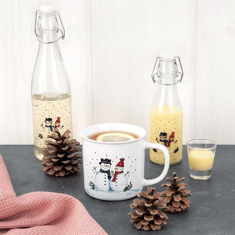 Orion, kubek ceramiczny, bałwan, 470 ml