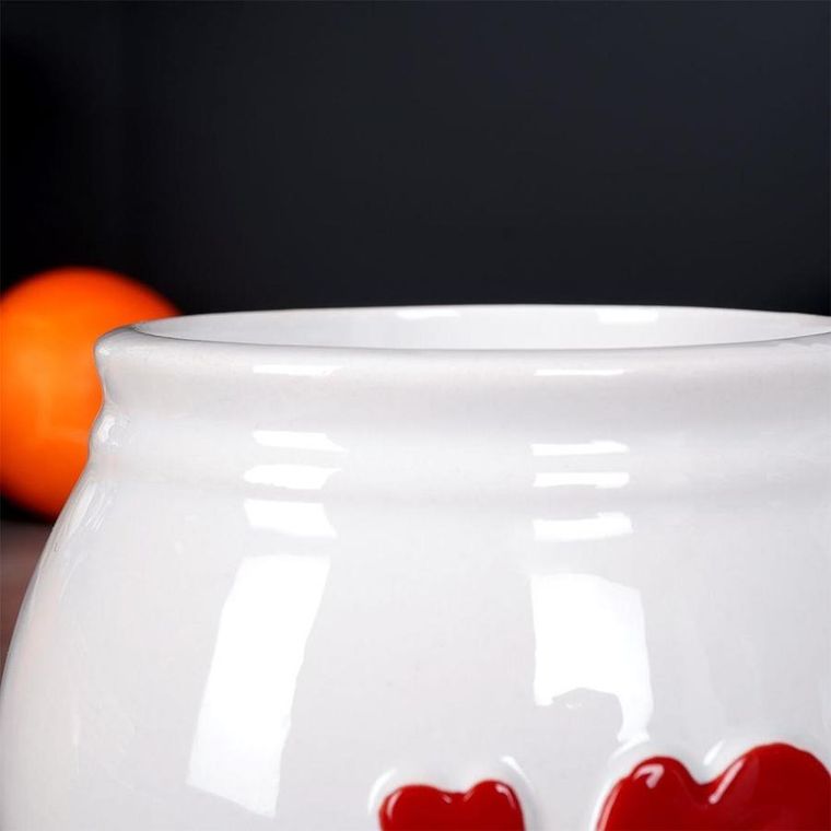 Orion, kubek ceramiczny, biały serce, 430 ml