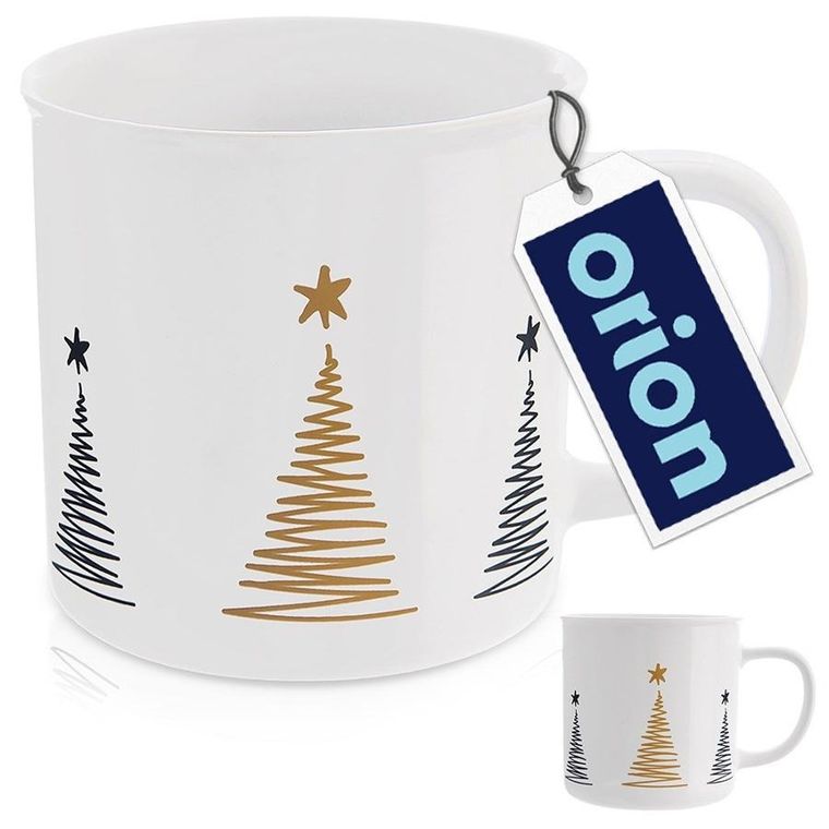 Orion, kubek ceramiczny, choinka, 500 ml
