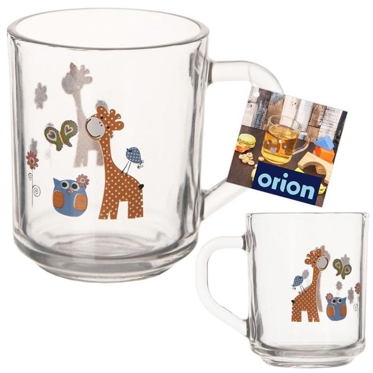 Orion, kubek szklany, żyrafa, 230 ml