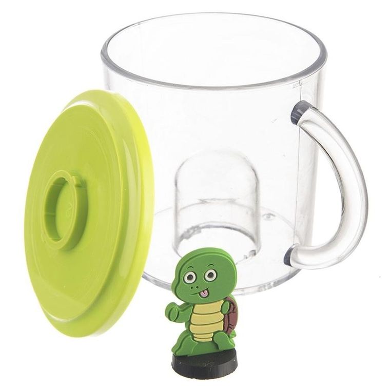 Orion, kubek z figurką dla dziecka, żółw, 240 ml