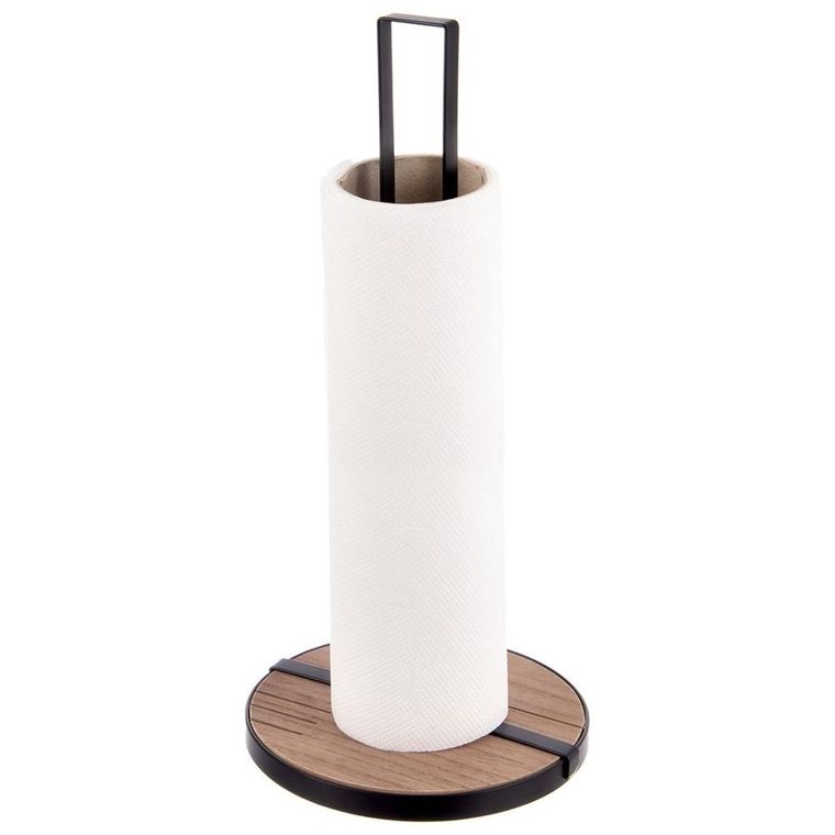 Orion, Line, stojak na ręcznik papierowy, metalowy, czarny, 32,5 cm