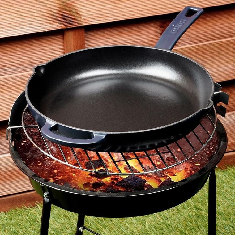 Orion, Litina, patelnia żeliwna emaliowana, 28 cm