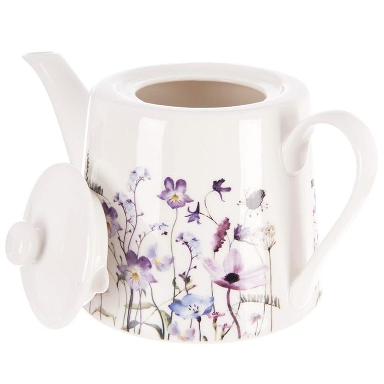 Orion, Louka, dzbanek do kawy i herbaty, porcelanowy, kwiaty, 1l
