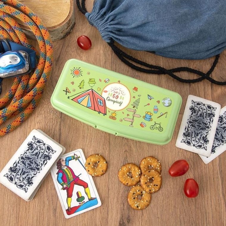 Orion, lunchbox zielony, 21-9.5-5.5 cm