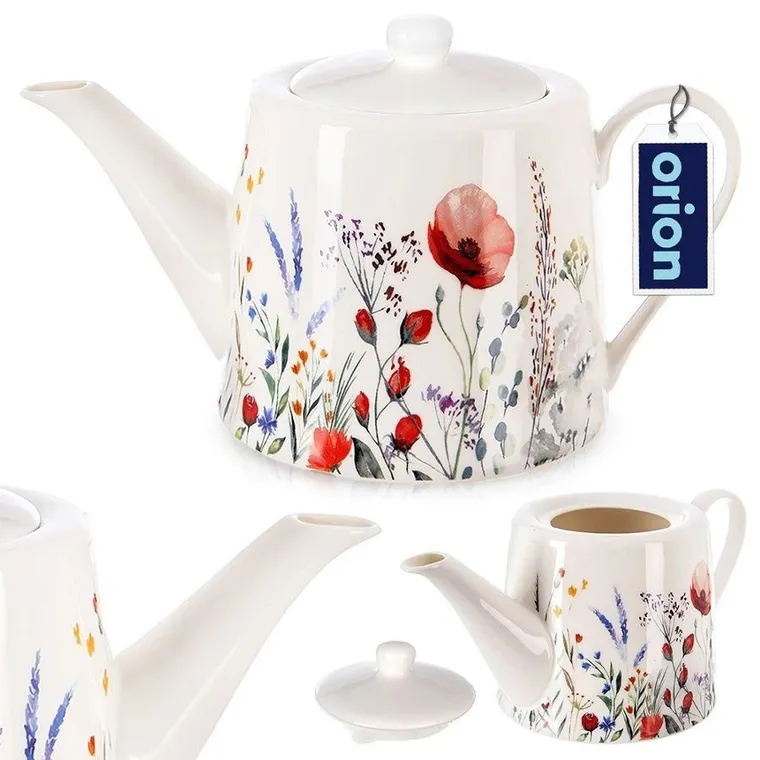 Orion, Maki, dzbanek do kawy i herbaty porcelanowy, 1l