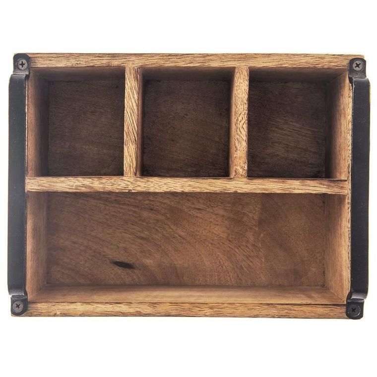 Orion, Mango, drewniany stojak na sztućce, sosy i przyprawy