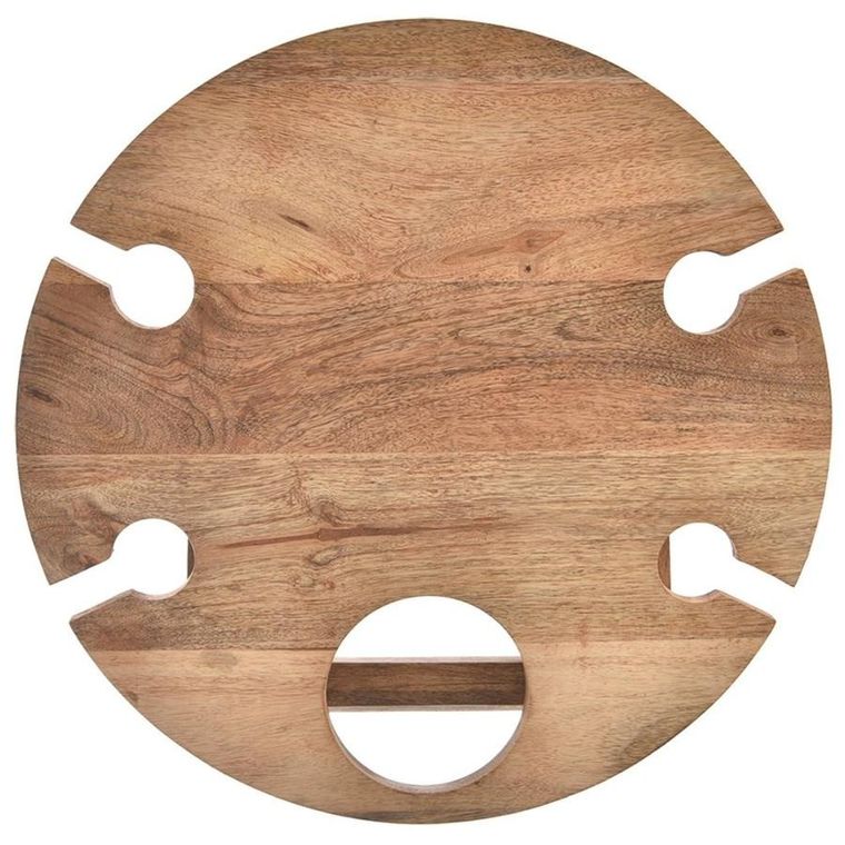 Orion, Mango, stolik piknikowy na wino, drewniany, składany, 39,5-24,5 cm