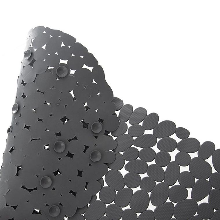 Orion, mata antypoślizgowa pod prysznic, szara, 68-34 cm