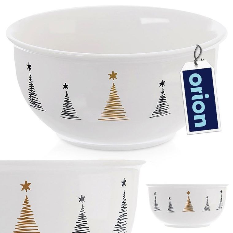 Orion, miseczka porcelanowa świąteczna, choinka, 13,5 cm, 560 ml