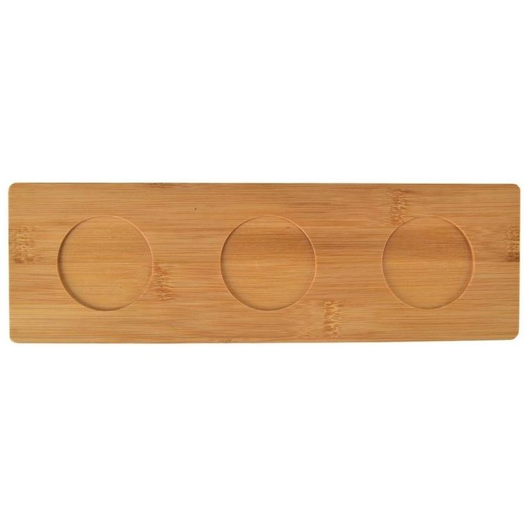 Orion, miseczki na przekąski, porcelanowe, białe na tacy, WhiteLine, 32 cm, 7 elementów