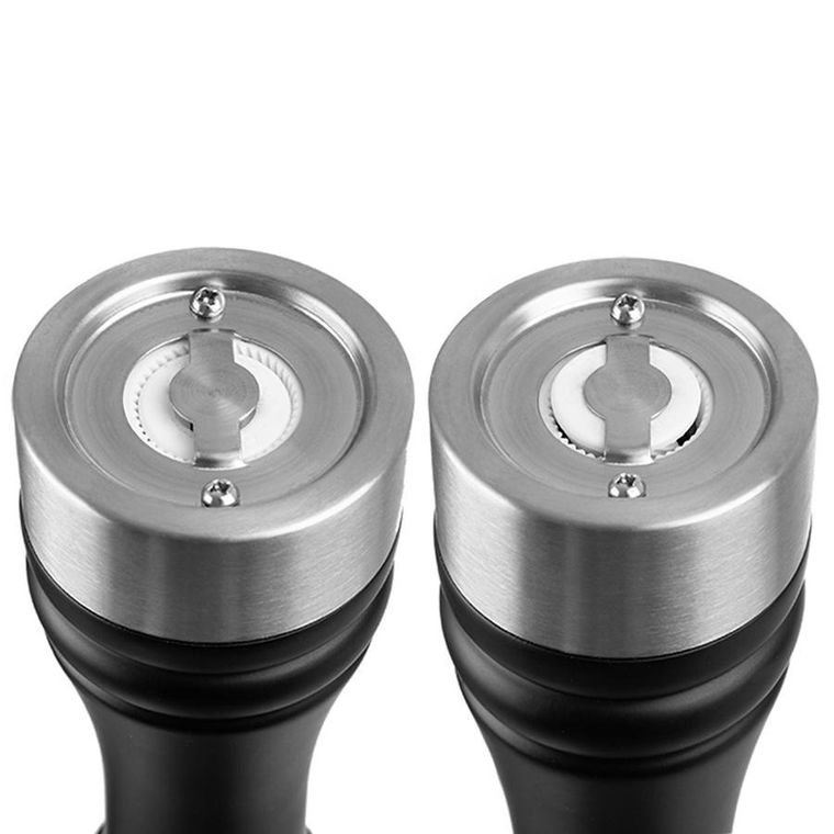 Orion, młynek do pieprzu i soli, drewniany, czarny, 21,5 cm